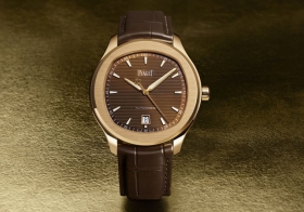 Piaget伯爵推出Polo Date玫瑰金棕盤腕表