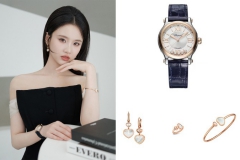 演员张慧雯 佩戴Chopard萧邦Happy Sport系列腕表臻品出席线下活动