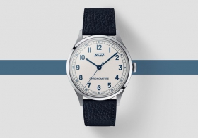 天梭表推出Heritage 1938 Chronometer白蓝款天文台表