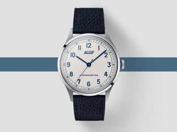 天梭表推出Heritage 1938 Chronometer白蓝款天文台表
