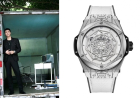 HUBLOT宇舶表品牌大使张艺兴佩戴BIG BANG UNICO SANG BLEU刺青腕表 出席第37届大众电影百花奖