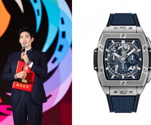 HUBLOT宇舶表品牌大使于适佩戴BIG BANG灵魂钛金蓝色腕表 出席第37届大众电影百花奖 并荣获最佳新人奖