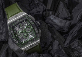 Hublot宇舶表推出Spirit of Big Bang Titanium Green Carbon腕表