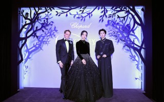 汤唯、刘宇璀璨亮相萧邦Once Upon A Time高级珠宝腕表展览及晚宴