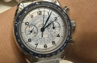 银蓝配色我动心了  欧米茄 超霸 CHRONOSCOPE