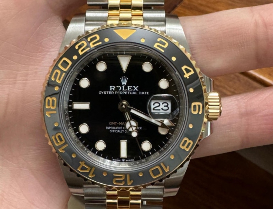 最美GMT间金皮蛋圈  劳力士格林尼治型II