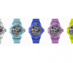 HUBLOT宇舶表以蓝宝石材质铸就非凡的明证： BIG BANG系列20周年纪念版 “蓝宝石大师”腕表套装