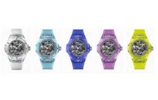 HUBLOT宇舶表以蓝宝石材质铸就非凡的明证： BIG BANG系列20周年纪念版 “蓝宝石大师”腕表套装