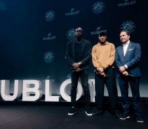 基利安·姆巴佩与尤塞恩·博尔特现身 BIG BANG 之夜共同庆祝 HUBLOT 宇舶表的标志性腕表问世 20 周年