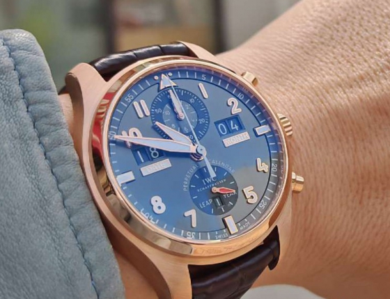 IWC喷火战机万年历计时  想练大块头先来个大块头