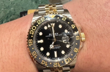 间金皮蛋圈真的好看  劳力士格林尼治型