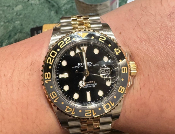 间金皮蛋圈真的好看  劳力士格林尼治型