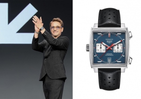演员小罗伯特·唐尼（Robert Downey Jr.）佩戴TAG HEUER泰格豪雅腕表彰显卓越风范