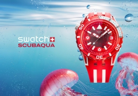 斯沃琪SCUBAQUA 潜航系列 创新材质大胆混搭