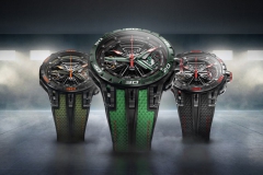 竞速本能 尽释锋芒 罗杰杜彼ROGER DUBUIS 王者竞速系列飞返计时码表燃擎赛道