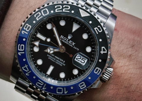 白月光的篮黑盘GMT  劳力士格林尼治型