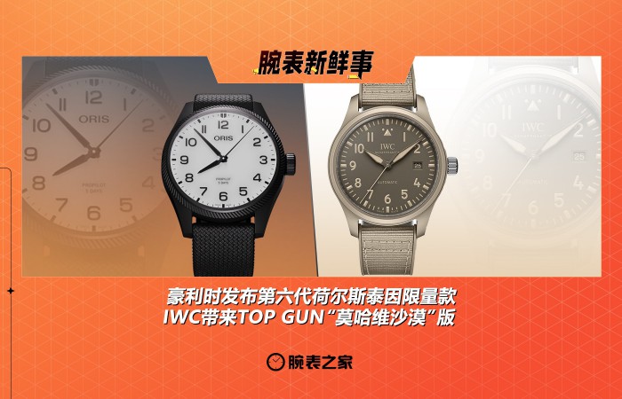 豪利时发布第六代荷尔斯泰因限量款、IWC带来TOP GUN“莫哈维沙漠”版：腕表新鲜事（6.2 - 6.8）