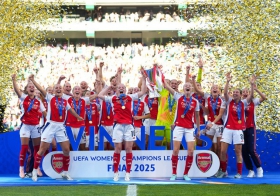 HUBLOT宇舶表荣耀见证 阿森纳（ARSENAL）问鼎2024/25赛季 欧洲女子冠军联赛