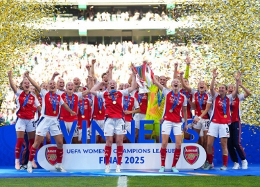HUBLOT宇舶表荣耀见证 阿森纳（ARSENAL）问鼎2024/25赛季 欧洲女子冠军联赛