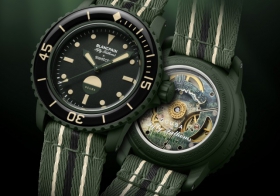 以海洋为灵感，开启冒险旅程：BLANCPAIN X SWATCH联名款 BIOCERAMIC SCUBA FIFTY FATHOMS 系列推出全新 GREEN ABYSS（碧波洋）腕表
