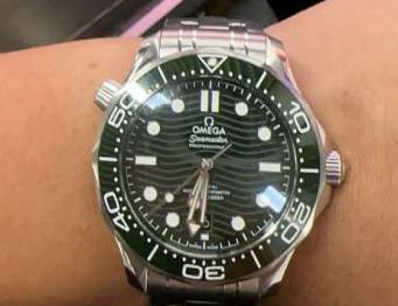 希望表友都能买到中意的表  欧米茄海马300绿盘