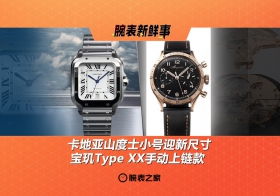 卡地亚山度士新尺寸、宝玑Type XX手动款：腕表新鲜事（6.9 - 6.15）