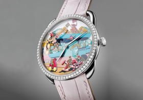 爱马仕发布Arceau Hermès locomotion “超现实爱马仕枢纽”腕表
