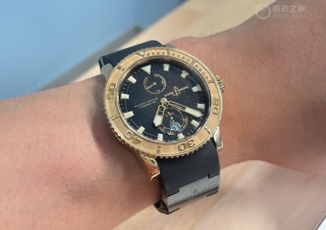 超级漂亮的玫瑰金  入手雅典266-33潜水表