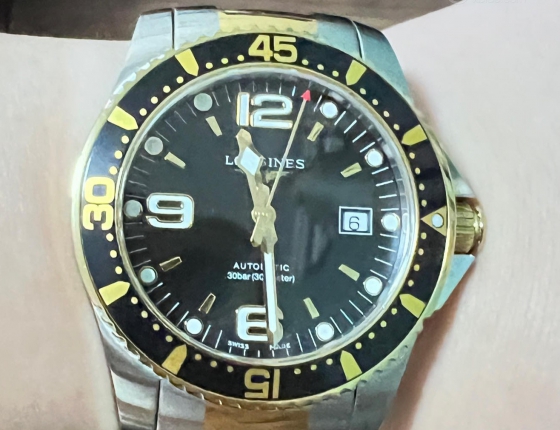 我唯一带金的潜水表  浪琴康卡斯潜水