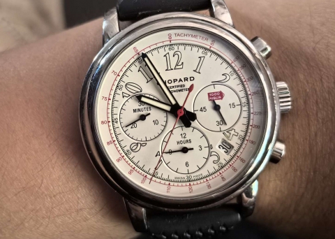 一块戴了十一年的表    萧邦 MILLE MIGLIA