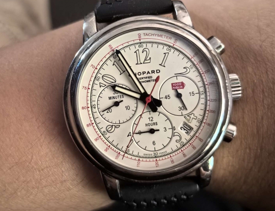 一块戴了十一年的表    萧邦 MILLE MIGLIA