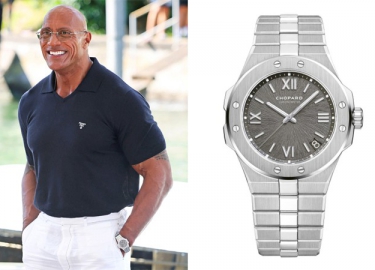 演员道恩·强森佩戴Chopard萧邦腕表及珠宝臻作 瞩目亮相第82届威尼斯国际电影节