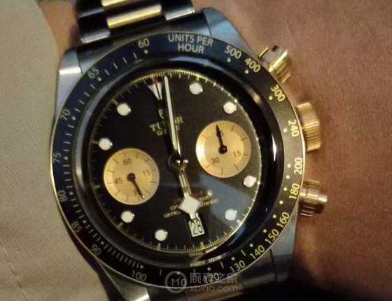 帝舵碧湾计时型  黄金钢款精选79363N