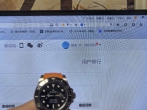 一块黑鬼换的橙色胶带  劳力士潜航者日历型