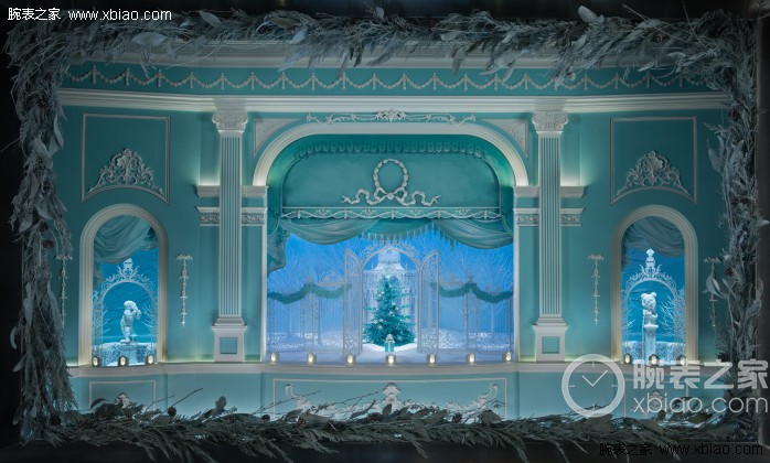 欢欣悦动 蓝色惊喜 蒂芙尼2015梦幻圣诞橱窗唯美绽放