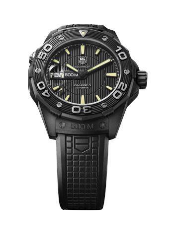 豪雅竞潜500米CALIBRE 5“全黑”腕表