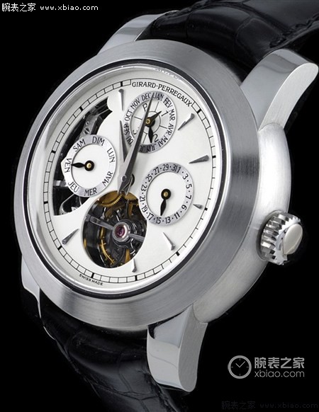 Girard Perregaux 1966 Chronograph White Gold Blue Dial 04