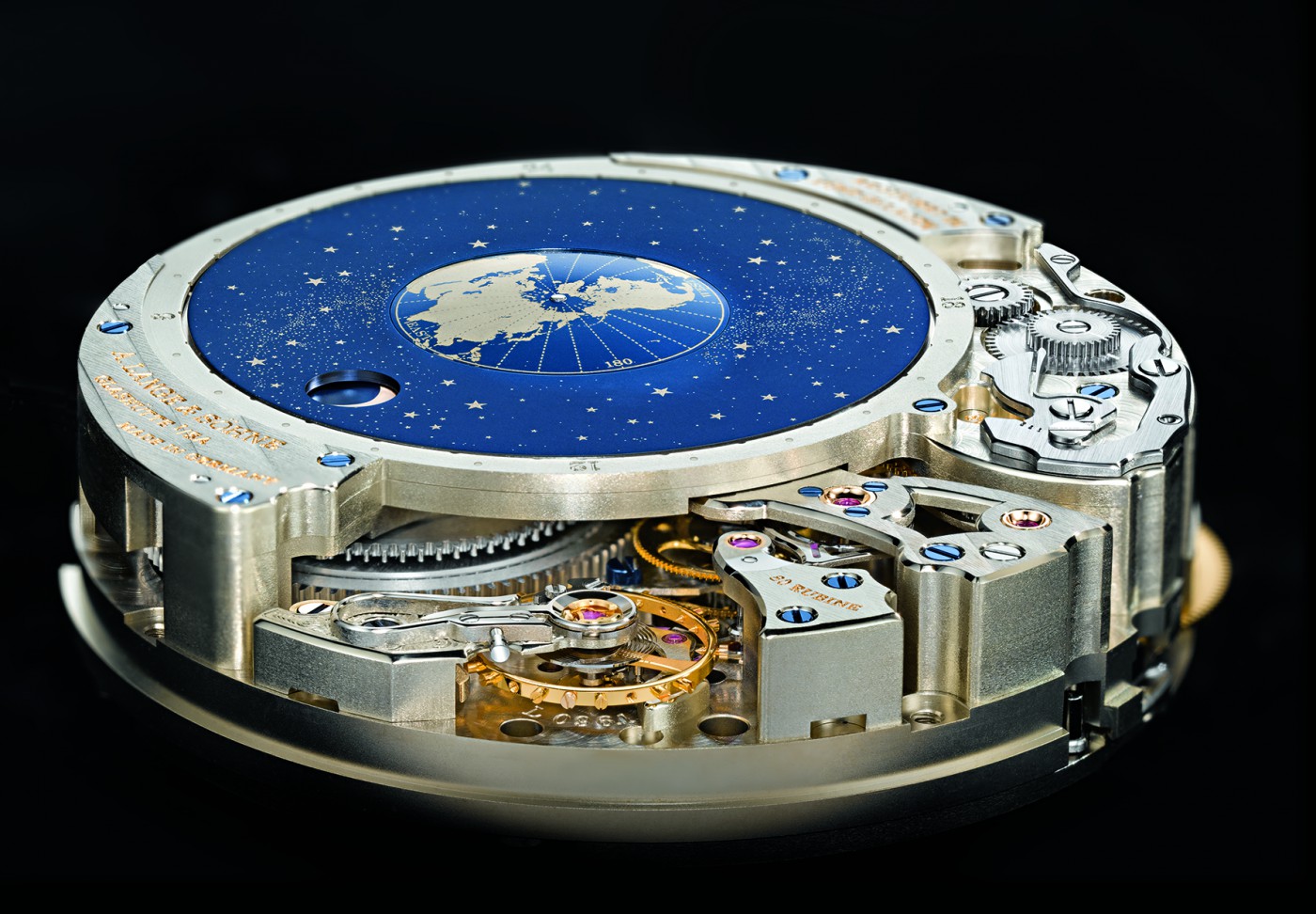 15 朗格Richard Lange Perpetual Calendar “terraluna”万年历“星宿月相”腕表机芯，复杂且层次多，不易观察到恒定动力装置.jpg