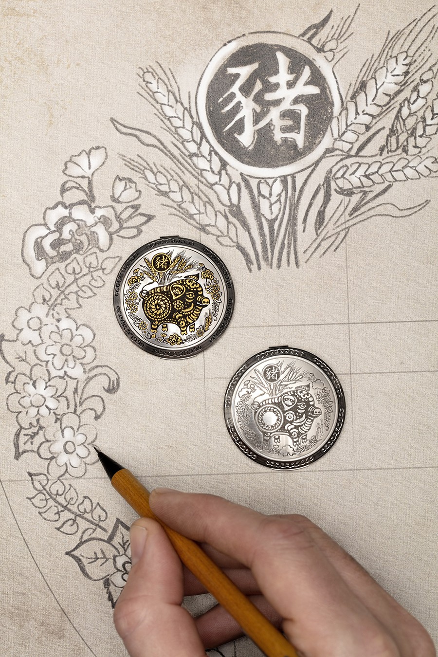 沛纳海生肖表背后的Sparsello金线嵌花工艺