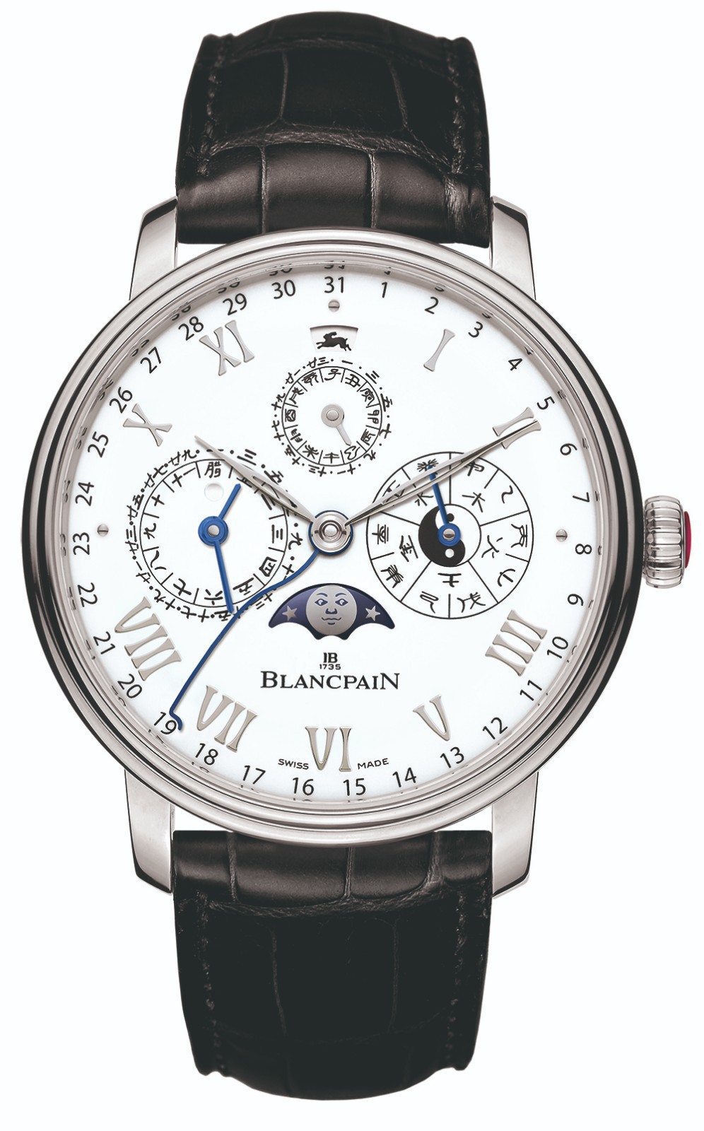 宝珀Blancpain中华年历限量款“宝兔”腕表 正面0888K.jpg